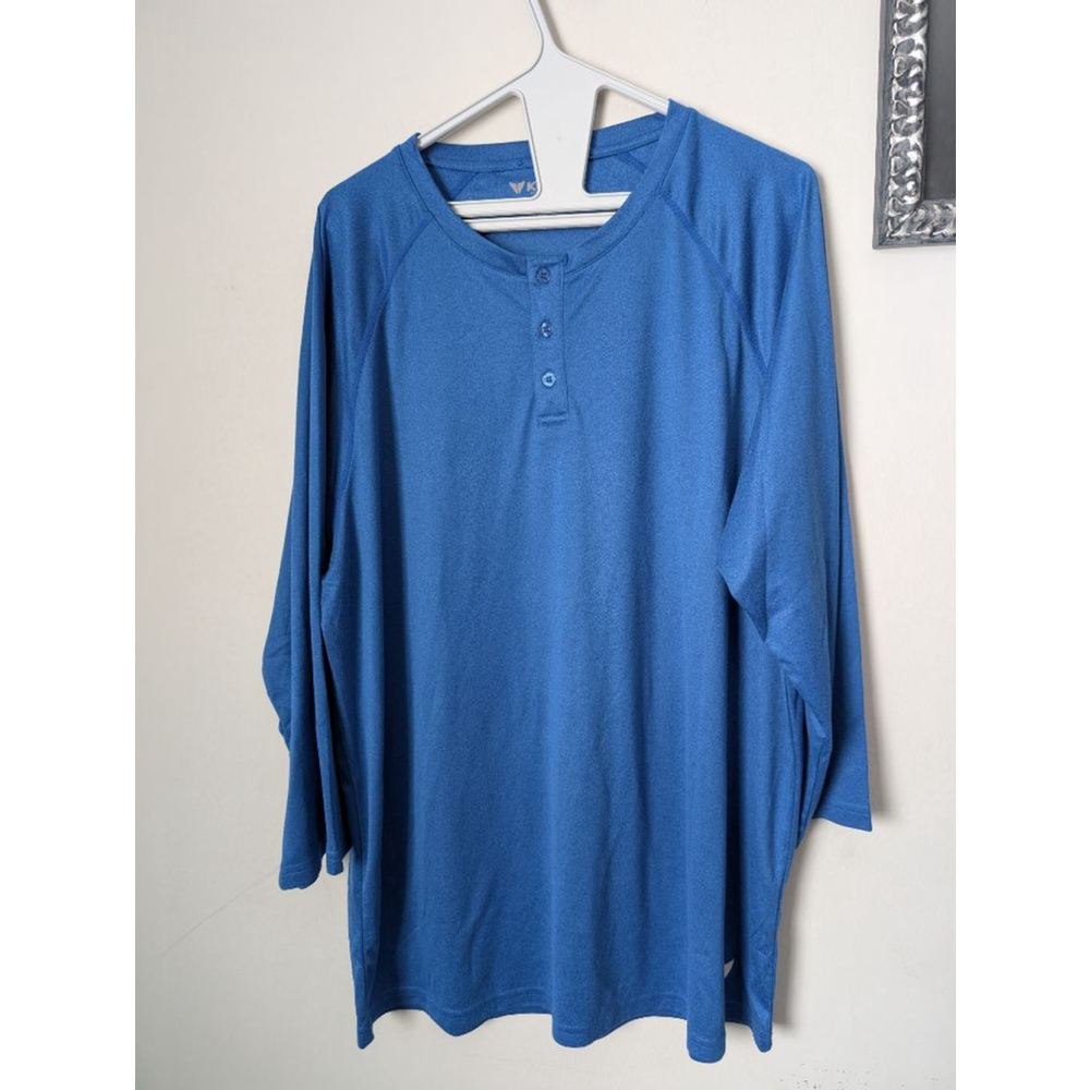 Korsa Blue Long Sleeve Tee XXL, Mens